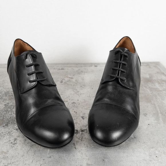 𝅺Vintage Dries Van Noten Kitten Heel Oxford VERY RARE Authentic Lace Up - Picture 7 of 9